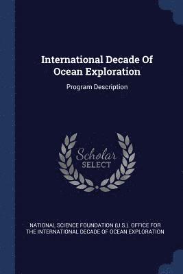 bokomslag International Decade Of Ocean Exploration