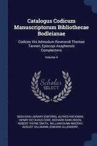bokomslag Catalogus Codicum Manuscriptorum Bibliothecae Bodleianae