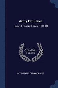 bokomslag Army Ordnance
