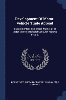 Development Of Motor-vehicle Trade Abroad 1