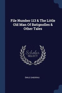 bokomslag File Number 113 & The Little Old Man Of Batignolles & Other Tales