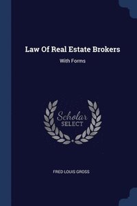 bokomslag Law Of Real Estate Brokers