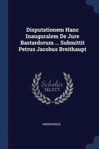 bokomslag Disputationem Hanc Inauguralem De Jure Bastardorum ... Submittit Petrus Jacobus Breithaupt