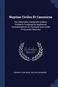 bokomslag Nuptiae Civiles Et Canonicae