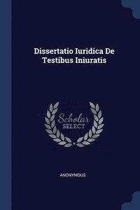 bokomslag Dissertatio Iuridica De Testibus Iniuratis