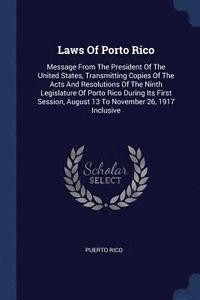 bokomslag Laws Of Porto Rico