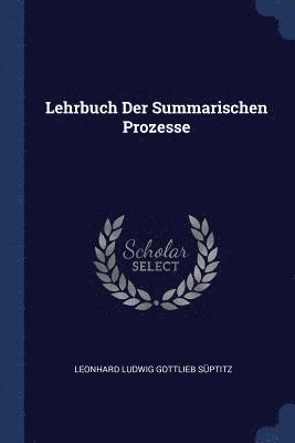 Lehrbuch Der Summarischen Prozesse 1