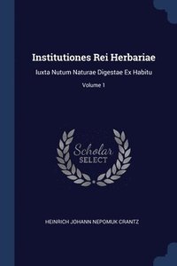 bokomslag Institutiones Rei Herbariae