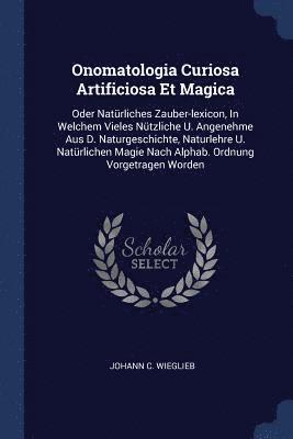 bokomslag Onomatologia Curiosa Artificiosa Et Magica