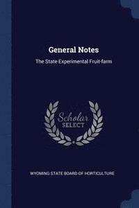 bokomslag General Notes