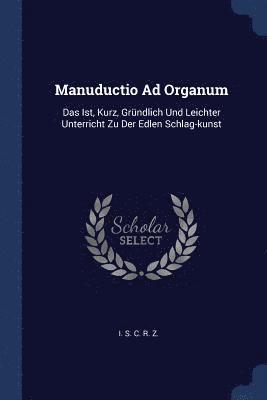 bokomslag Manuductio Ad Organum