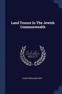 bokomslag Land Tenure In The Jewish Commonwealth
