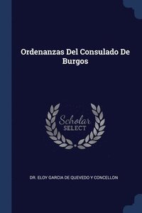 bokomslag Ordenanzas Del Consulado De Burgos