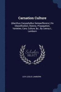 bokomslag Carnation Culture