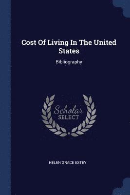 bokomslag Cost Of Living In The United States