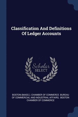 Classification And Definitions Of Ledger Accounts 1