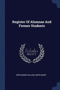 bokomslag Register Of Alumnae And Former Students