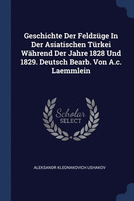 bokomslag Geschichte Der Feldzüge In Der Asiatischen Türkei Während Der Jahre 1828 Und 1829. Deutsch Bearb. Von A.c. Laemmlein