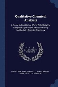 bokomslag Qualitative Chemical Analysis