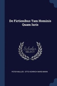 bokomslag De Fictionibus Tam Hominis Quam Iuris