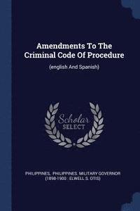 bokomslag Amendments To The Criminal Code Of Procedure