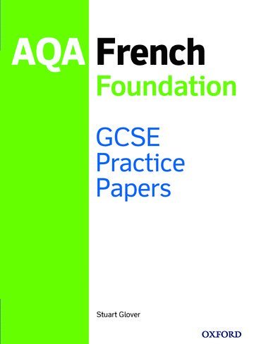 14-16/KS4: AQA GCSE French Foundation Practice Papers (2016 specification) 1