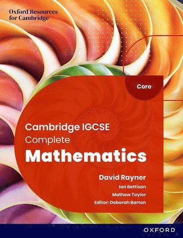 Cambridge IGCSE Complete Mathematics Core: Student Book Sixth Edition 1