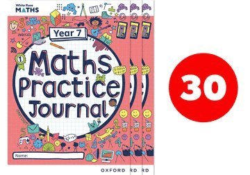 White Rose Maths Practice Journals Year 7 Workbooks: Pack of 30 1
