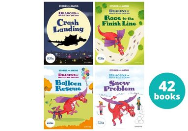 Jo Cotterill, Shareen Wilkinson, Marcus Wilkinson, Angela Kecojevic, Miranda Walker, Naz Ahsun, Svani Parekh, Emma Finlayson-Palmer, Maryann Wright, Stella Botchway, Samuel Gayton, Clare Whitston, Lorna Greengrass - Stories for Maths: KS1: Dragons of Moontail Island (42 book pack), Häftad