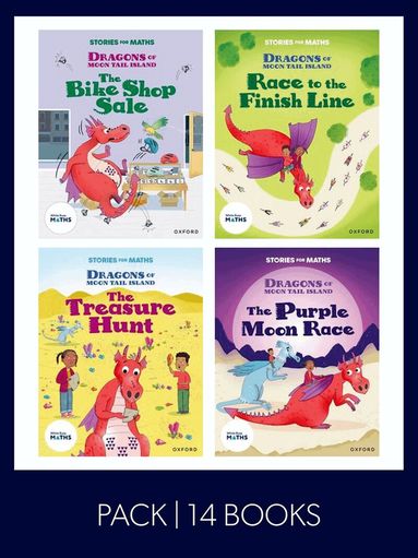 Jo Cotterill, Shareen Wilkinson, Marcus Wilkinson, Angela Kecojevic, Miranda Walker, Naz Ahsun, Svani Parekh, Emma Finlayson-Palmer, Maryann Wright, Stella Botchway, Samuel Gayton, Clare Whitston, Lorna Greengrass - Stories for Maths: KS1: Dragons of Moontail Island (14 book pack), Häftad