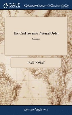 bokomslag Civil law in its Natural Order
