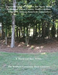 bokomslag The Cemeteries of Jackson and Sandy Ridge Townships, Union County, North Carolina
