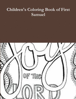 bokomslag Children's Coloring Book of First Samuel