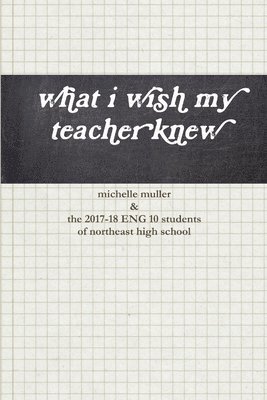 bokomslag what i wish my teacher knew
