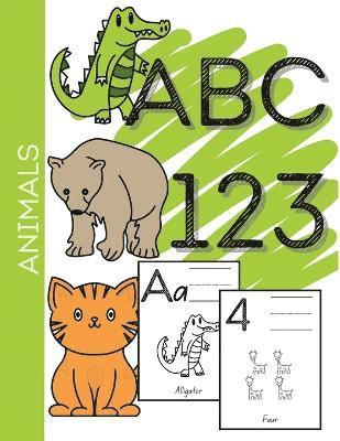 Animal ABC-123 Learning Coloring Book 1