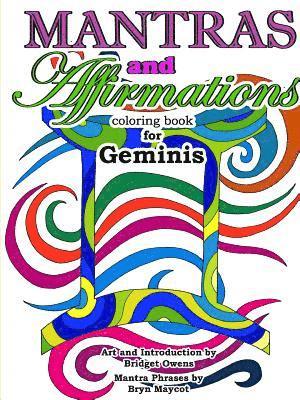 bokomslag Mantras and Affirmations Coloring Book for Geminis