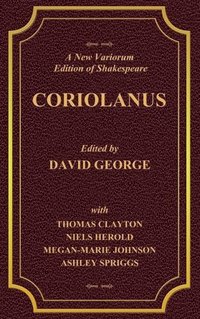 bokomslag New Variorium Edition of Shakespeare CORIOLANUS Volume II
