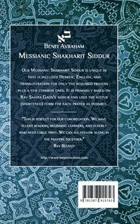 bokomslag Messianic Shakharit Siddur - Hardcover