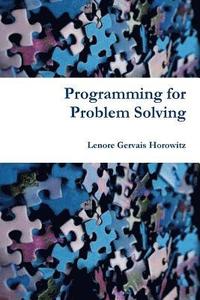 bokomslag Programming for Problem Solving