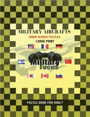 Military Aircrafts Word Search Puzzles - Large Print 1