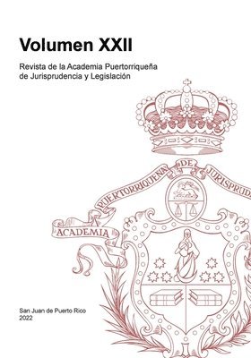 bokomslag Revista de la Academia Puertorriquea de Jurisprudencia y Legislacin