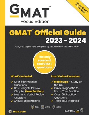 bokomslag GMAT Official Guide 2023-2024, Focus Edition