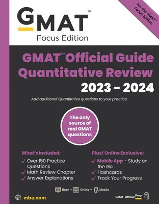 bokomslag GMAT Official Guide Quantitative Review 2023-2024, Focus Edition