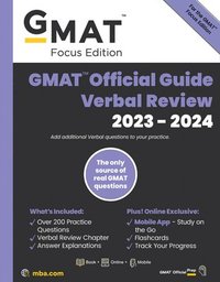 bokomslag GMAT Official Guide Verbal Review 2023-2024, Focus Edition