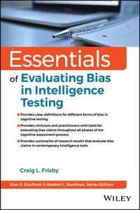 bokomslag Essentials of Evaluating Bias in Intelligence Testing