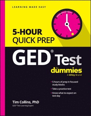 Tim Collins - GED Test 5-Hour Quick Prep For Dummies, Häftad