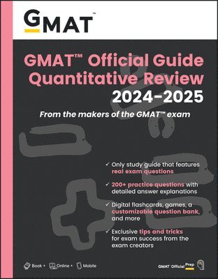bokomslag GMAT Official Guide Quantitative Review 2024-2025: Book + Online Question Bank