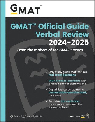 bokomslag GMAT Official Guide Verbal Review 2024-2025: Book + Online Question Bank