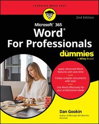 bokomslag Microsoft 365 Word For Professionals For Dummies