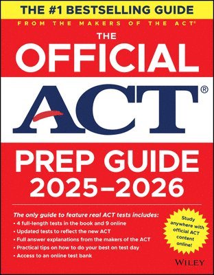 bokomslag The Official ACT Prep Guide 2025-2026, (Book + Online Course)